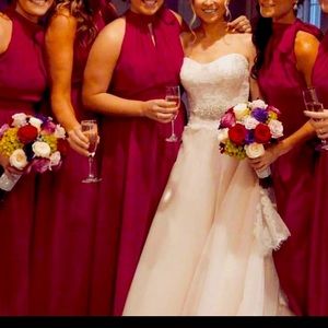 Red floor-length formal dress!